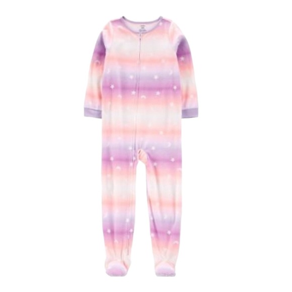 CARTERS Flannel Warm Onesie Footed Jammies - Picture 1 of 5